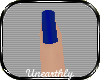 [U] Matte Blue Nail