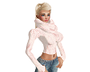 Pink cowl neck sweater
