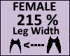 Leg Thigh 215% Female