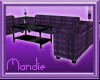 M+ Purple Leather lounge