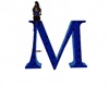 M Letter Blue Seat