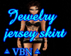 Jewelry jersey skirt Bk