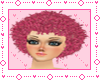 !i Pink Bruno curly hair