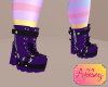 -A- Pur/Blk Winky Boots