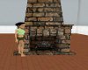 old stone fire place