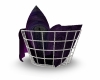 Basket of Purple Pillows