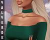 Emerald Bardot Top
