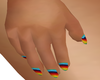 Rainbow Dainty Nails