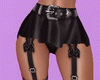 black skirt+stockings