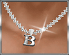 B* Letter Necklace - B
