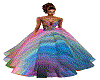rainbow ballgown
