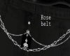 Rose chain belt