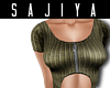 $ | Ribbed Top. (Olive)
