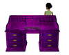 Purple roll top desk