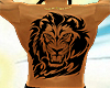 back lion tribal tattoo