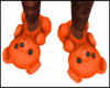 Bear Slippers Orange M