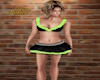 neon green flrity top