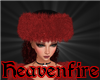 ^HF^ Red N Black Fur Hat