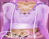 Cropped Hoodie Purple