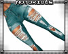 Teal Jeans