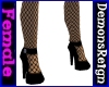 Heels/Hose Fishnet Black