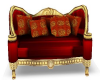 Gold & Red Couch