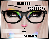 .L. Black Geeky Glasses