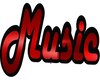 Music Sign red black