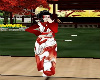 Red lotus kimono