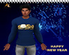 New Year Sweater Blue