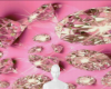 Pink Diamonds Background