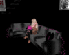 Black Pink Glow Couch