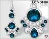Aqua Diamond Earrings