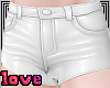 femboy white shorts pvc