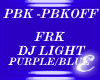PURPLE  BLUE DJ LIGHT