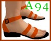 [A94] Orange sandals V2