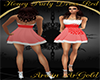 Honey Party Dress Red