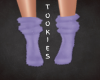 Purple Rose Glitter Sock