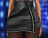 !Mia Black Leaher Skirt