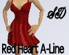 Red Heart A-Line dress