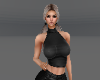 Black Silk Sexy Top
