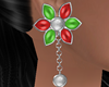 Xmas Flower Earrings