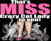 crazy cat lady sticker