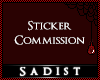 {S} Sticker Commission