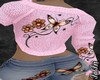 Pink Butterfly Sweater