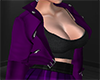 Purple leatherish Jacket