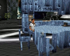 blue kitchen