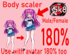 180% Tall BodyScaler F/M