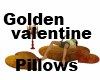 Golden Valentine pillows