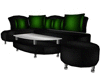 Black & Green Couch